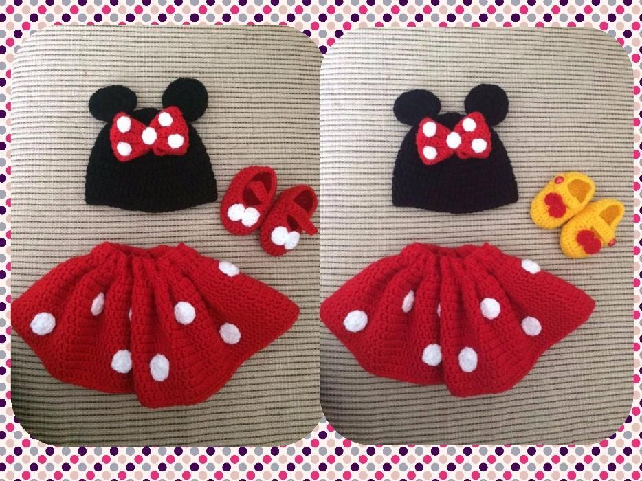 costum Minnie cu fustita pentru sedinte foto copii