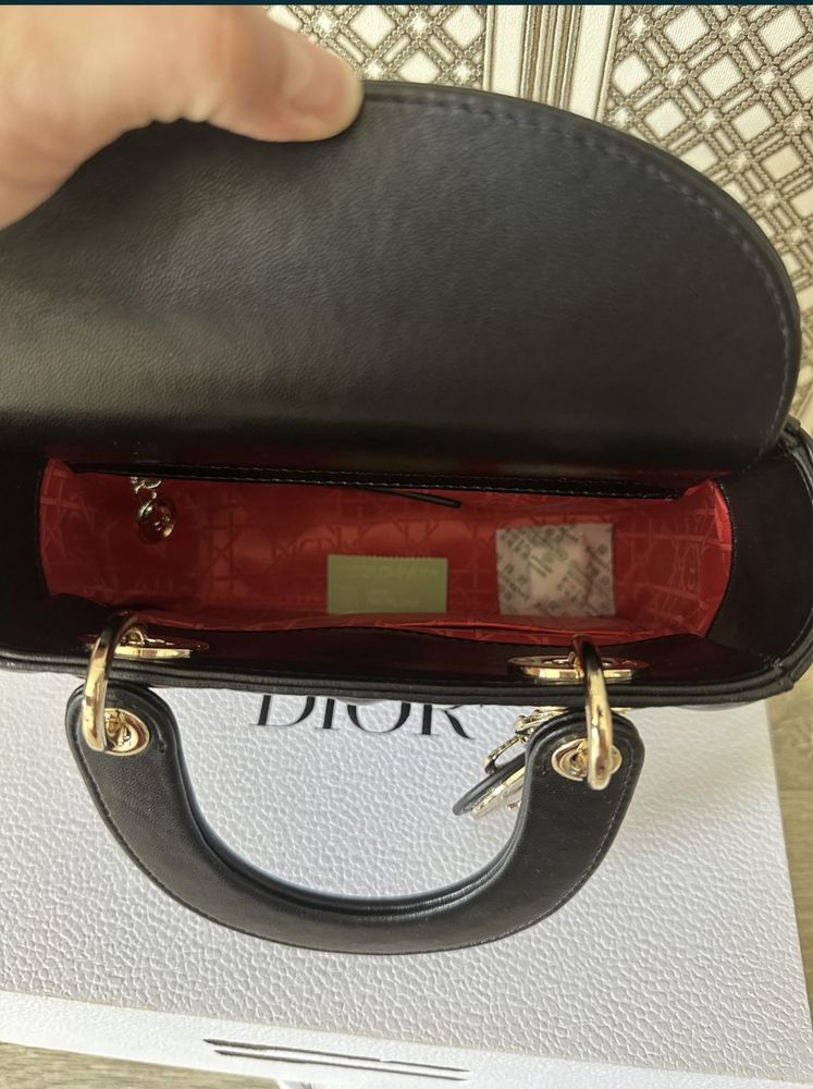 Натуральная кожа сумка Lady Dior