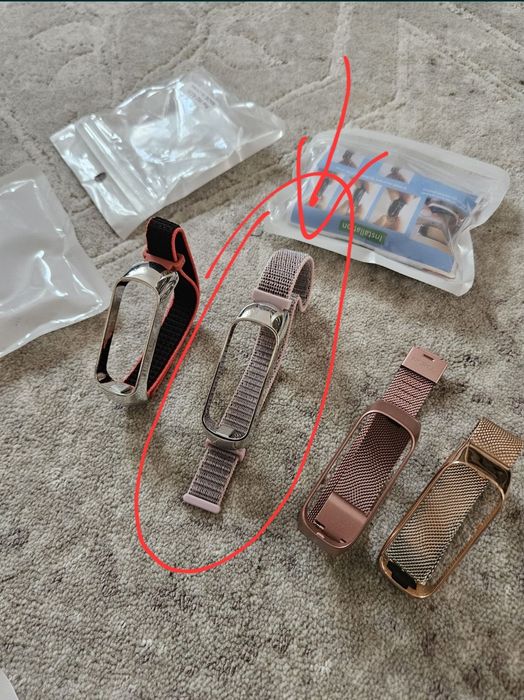 Каишка за Samsung Galaxy Fit 2 SM-R220 розов аксесоар водоустойчива