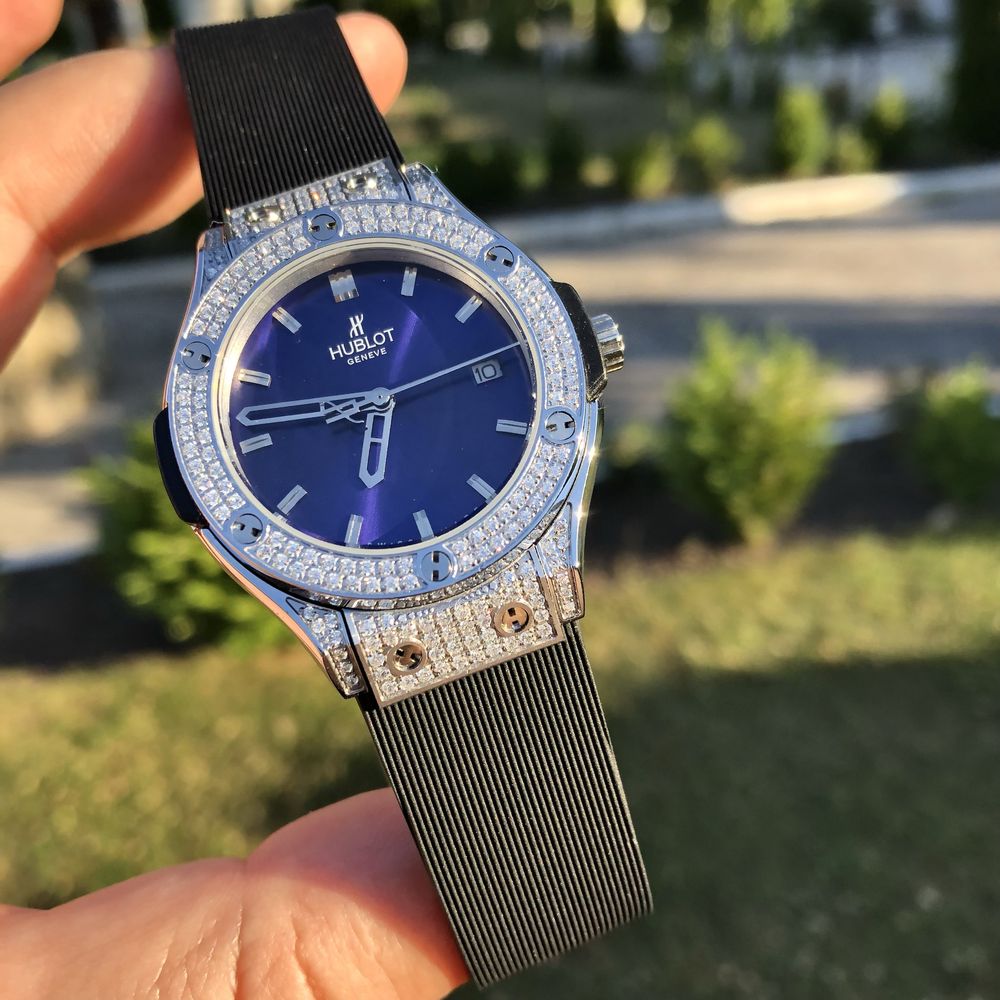 ceas hb big bang blue dial 33,mm lady