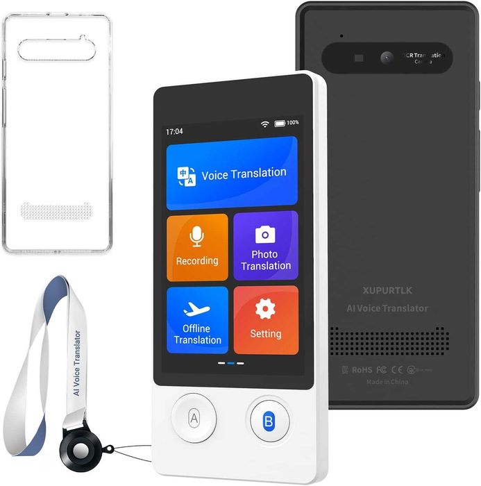 XUPURTLK Двупосочен гласов преводач в реално време -144 езика