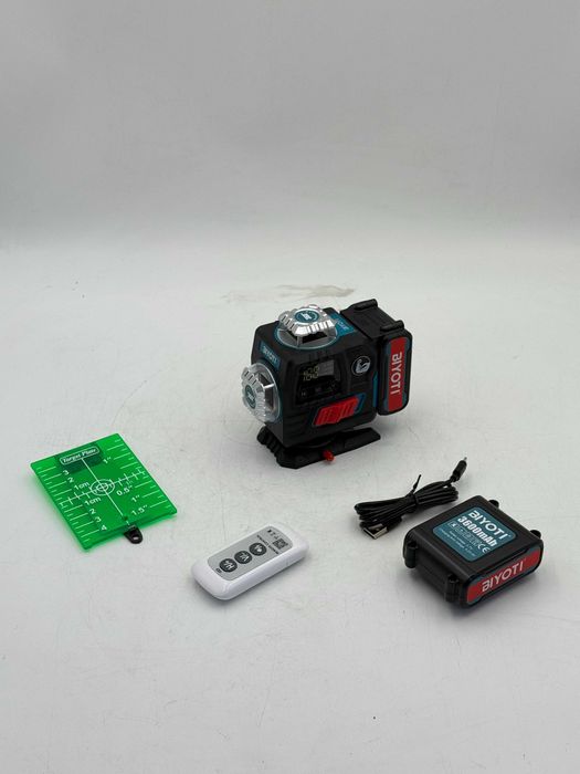 Лазерный уровень BIYOTI BYT-4E2 (4D, 16 линий, зелёный луч)