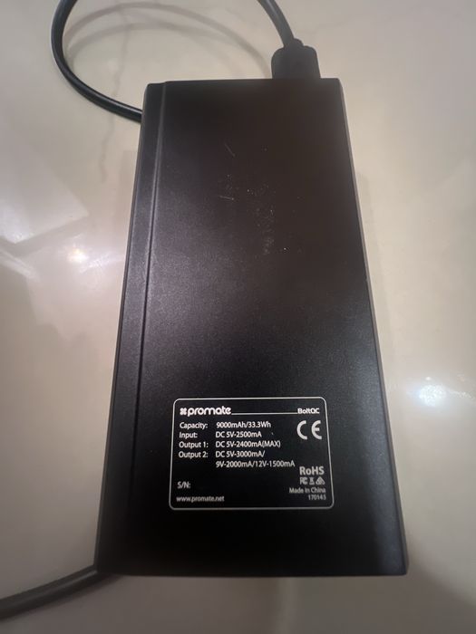 Baterie externa Promate 9000 mAh cu incarcare rapida