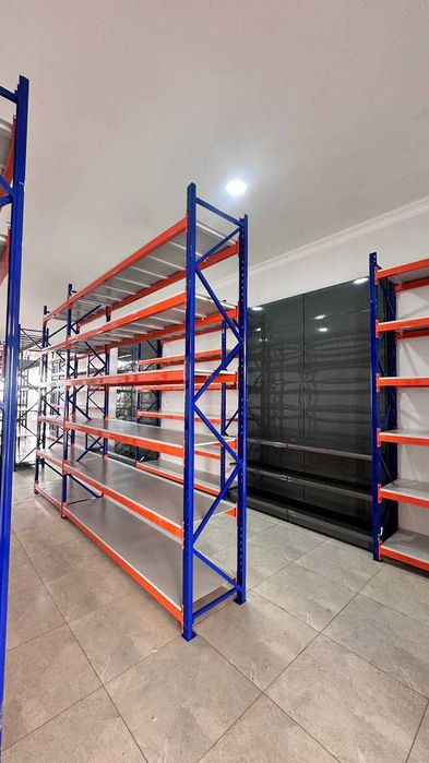 Полочные стеллажи, Складские стеллажи с полками, склад. стелаж stelaj