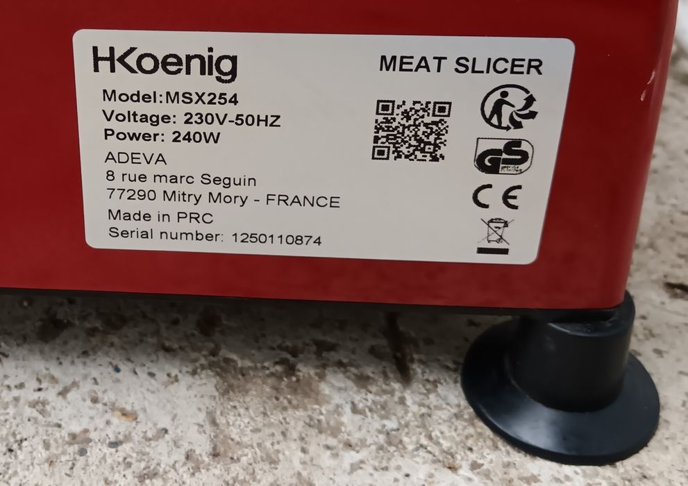 Feliator profesional, disc inox, 250mm, motor asincron, 240W