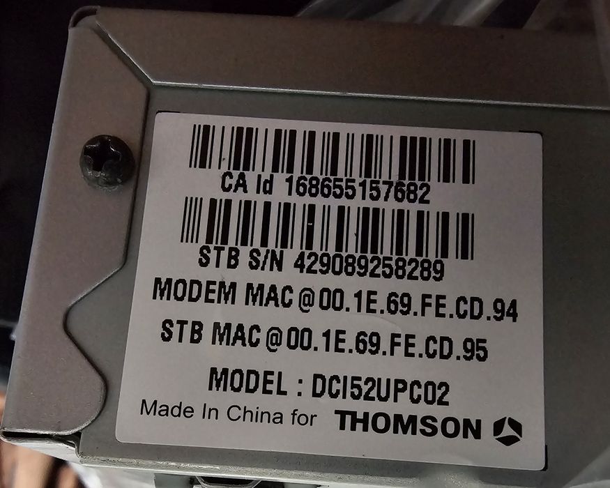 Decodor Thomson UPC