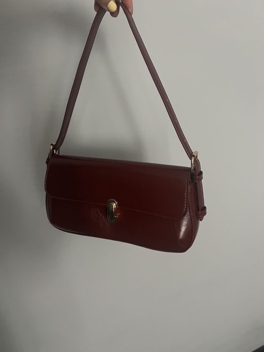 Сако цвят бордо и чанта подарък