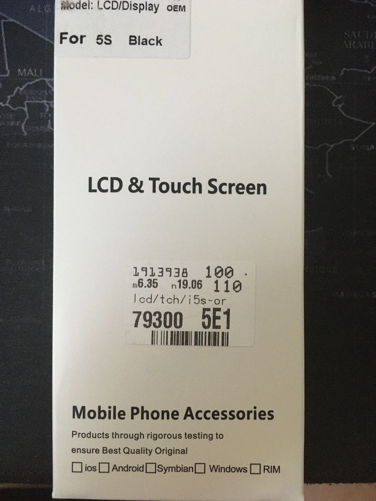 Display - Touchscreen Apple IPhone 5s, Cu Rama, Negru