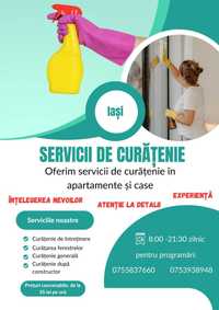 Curățenie la domiciuliu în Iași, de la 35 pe oră