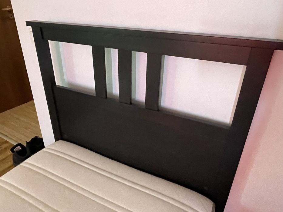 Pat IKEA HEMNES + Saltea IKEA HAMARVIK – 90×200 cm