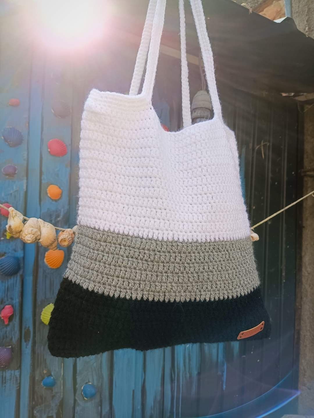 Плажна чанта плетена