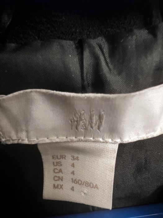 HM дамско палто черно