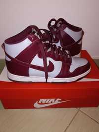 Pantofi Nike Dunk High Dark Beetroot in cutia originala