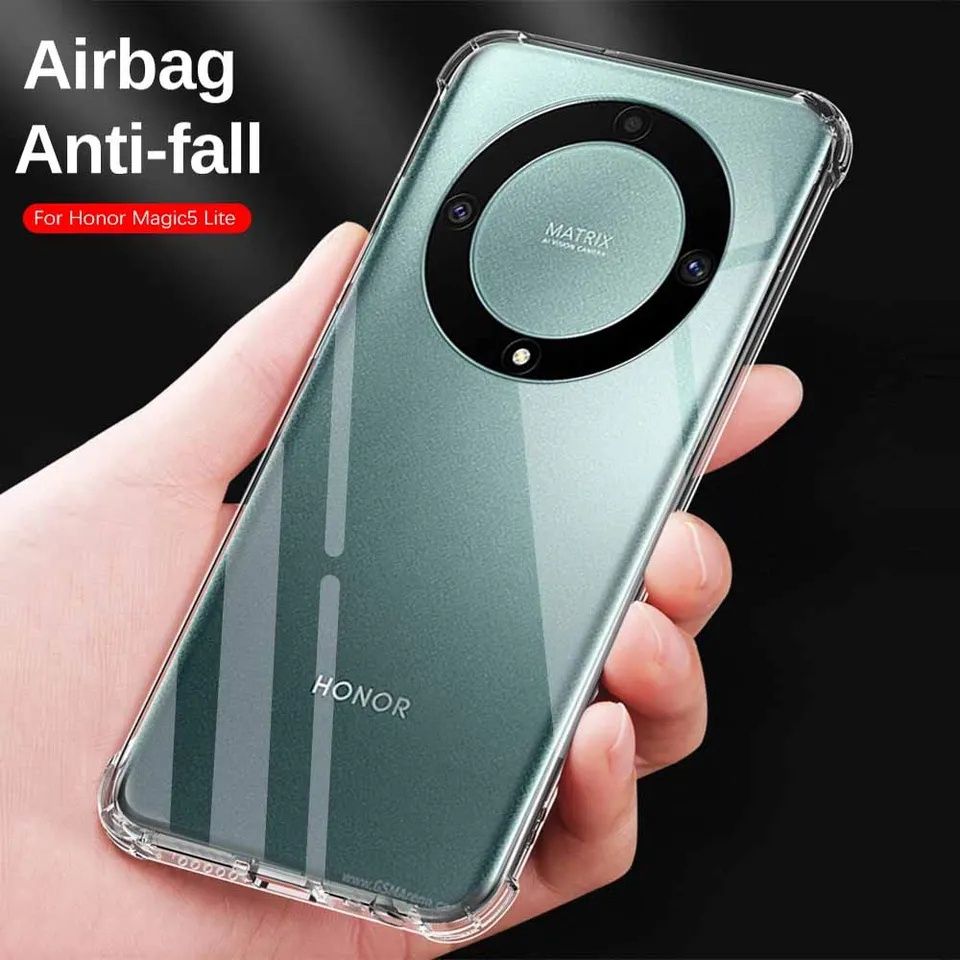 Honor Magic 7 6 5 Lite/Удароустойчив силиконов кейс с камера протектор