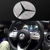 Logo Volan, autocolant cu diamante, Mercedes Benz