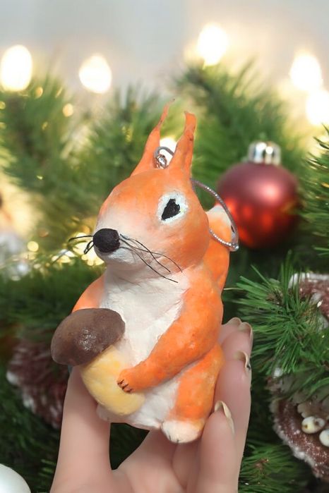 Ватные игрушки на ёлку