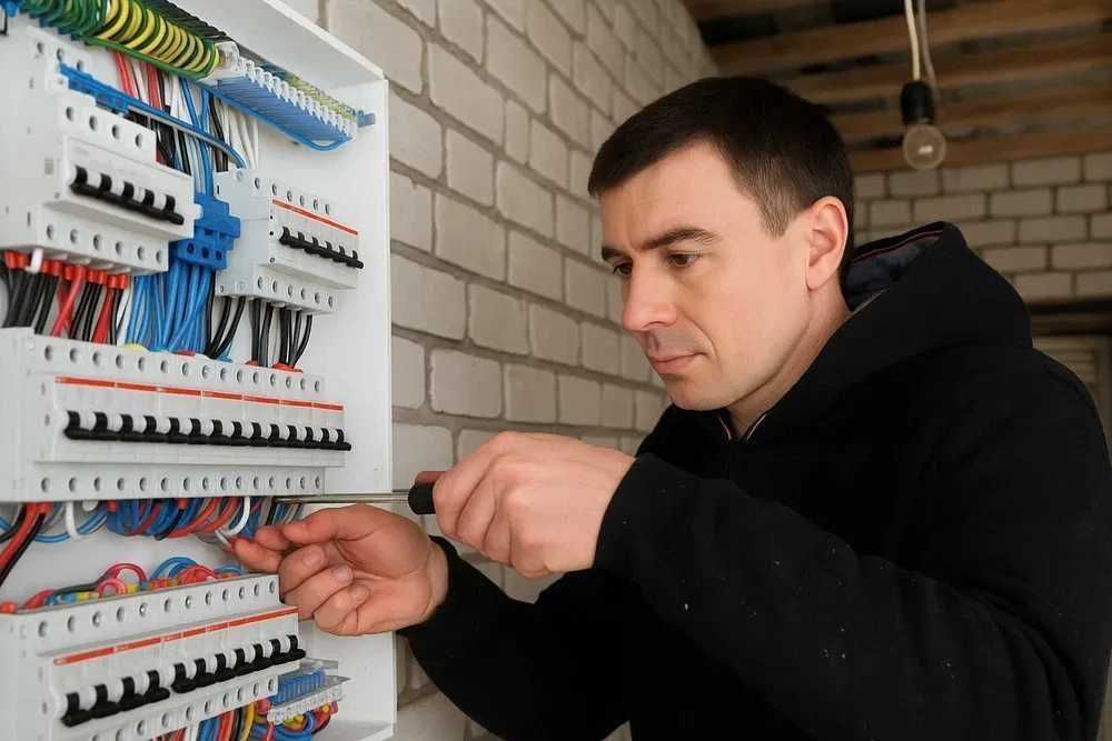 Электрик срочно на выезд. Устранение замыканий, обрывов.