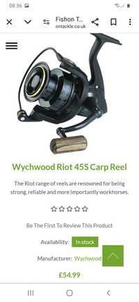 2 x mulinete match/feeder: wychwood riot 45s, ms range 4000x pro