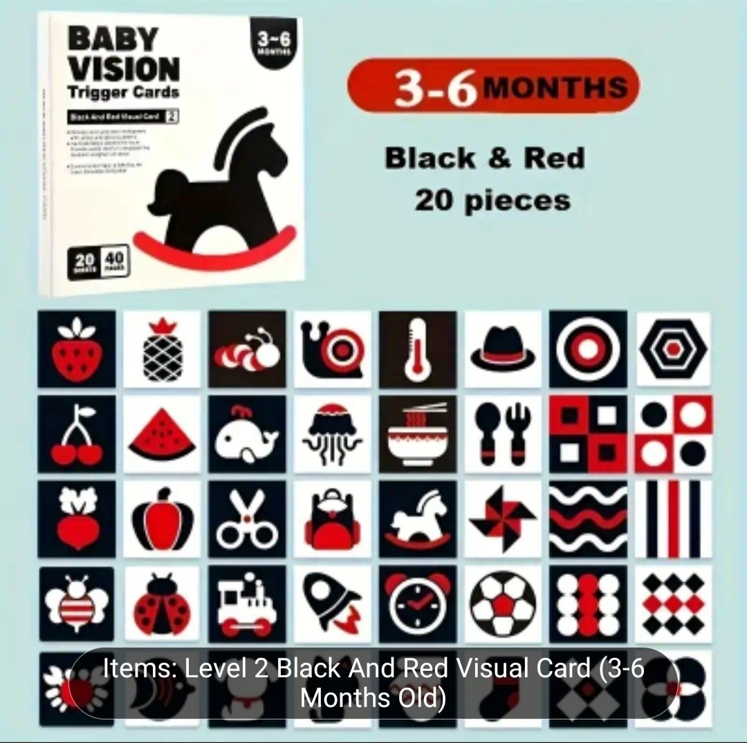 Baby Vision - карти за визуална стимулация на бебешкото зрение