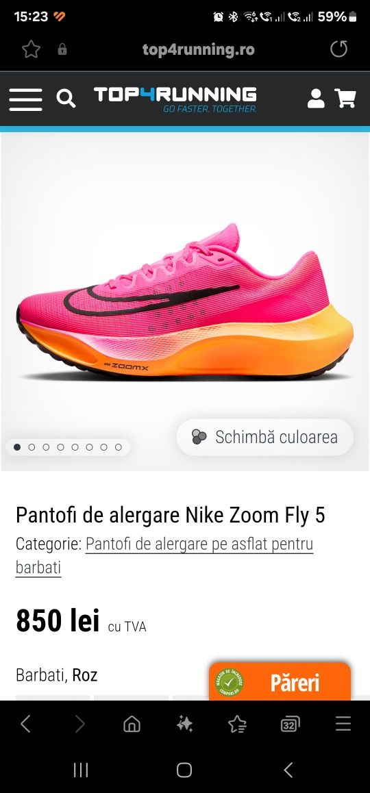 Vand Nike Zoom Fly 5