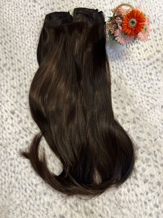 Уникална коса примес естествен и синтетичен косъм