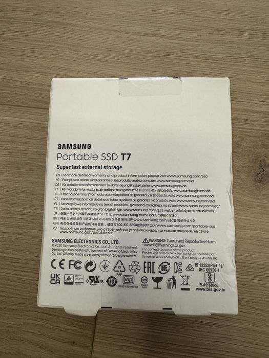 Samsung SSD T7, 1TB, sigilat