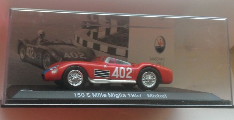Macheta Maserati 150S Mille Miglia 1957 - Leo Models/Altaya 1/43