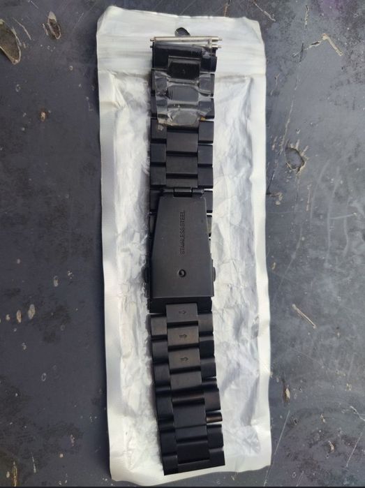 Curea Samsung Galaxy Watch smartwatch black metalic