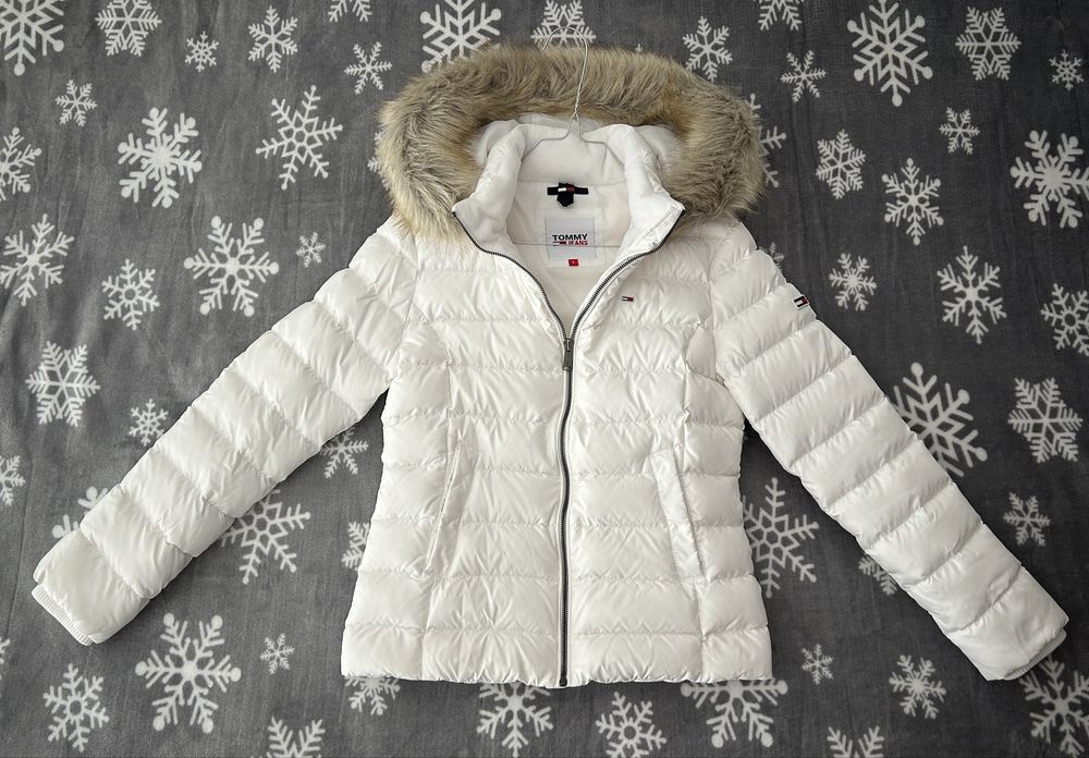 Дамско зимно яке с пух Tommy Hilfiger