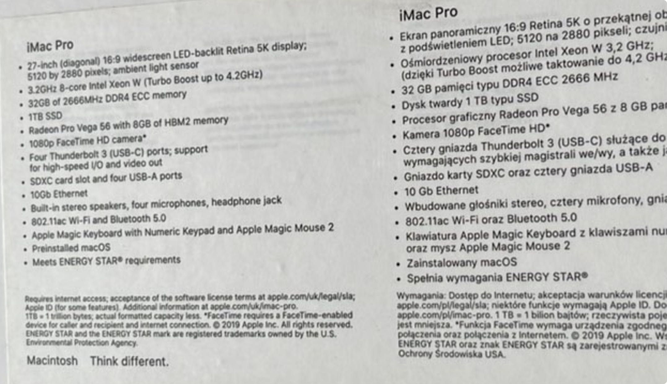 iMac Pro (2017) 27 inch