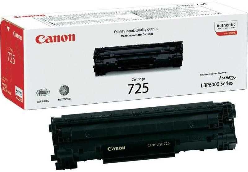 Canon CRG 725 Cartus Toner Black ORIGINAL SIGILAT