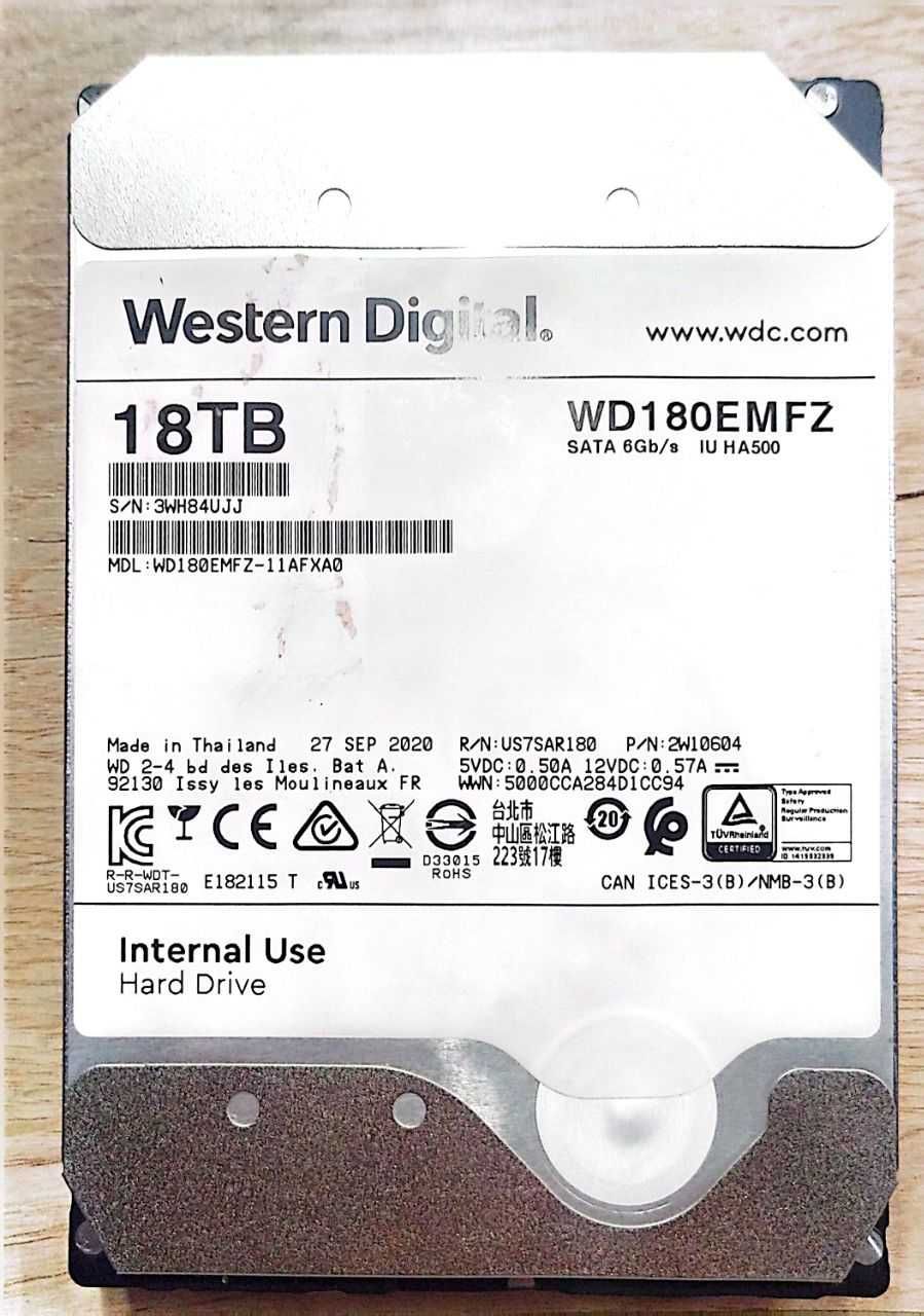 WD180EMFZ-11AFXA0 18 TB запчастга