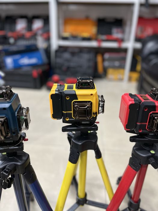 360 градусов, Лазерный уровень 4Д, 16 лучей, зеленый луч.