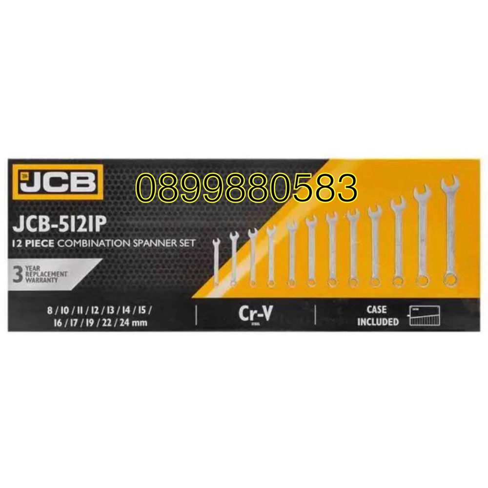 Комплект звездогаечни ключове JCB 12бр-8-24мм