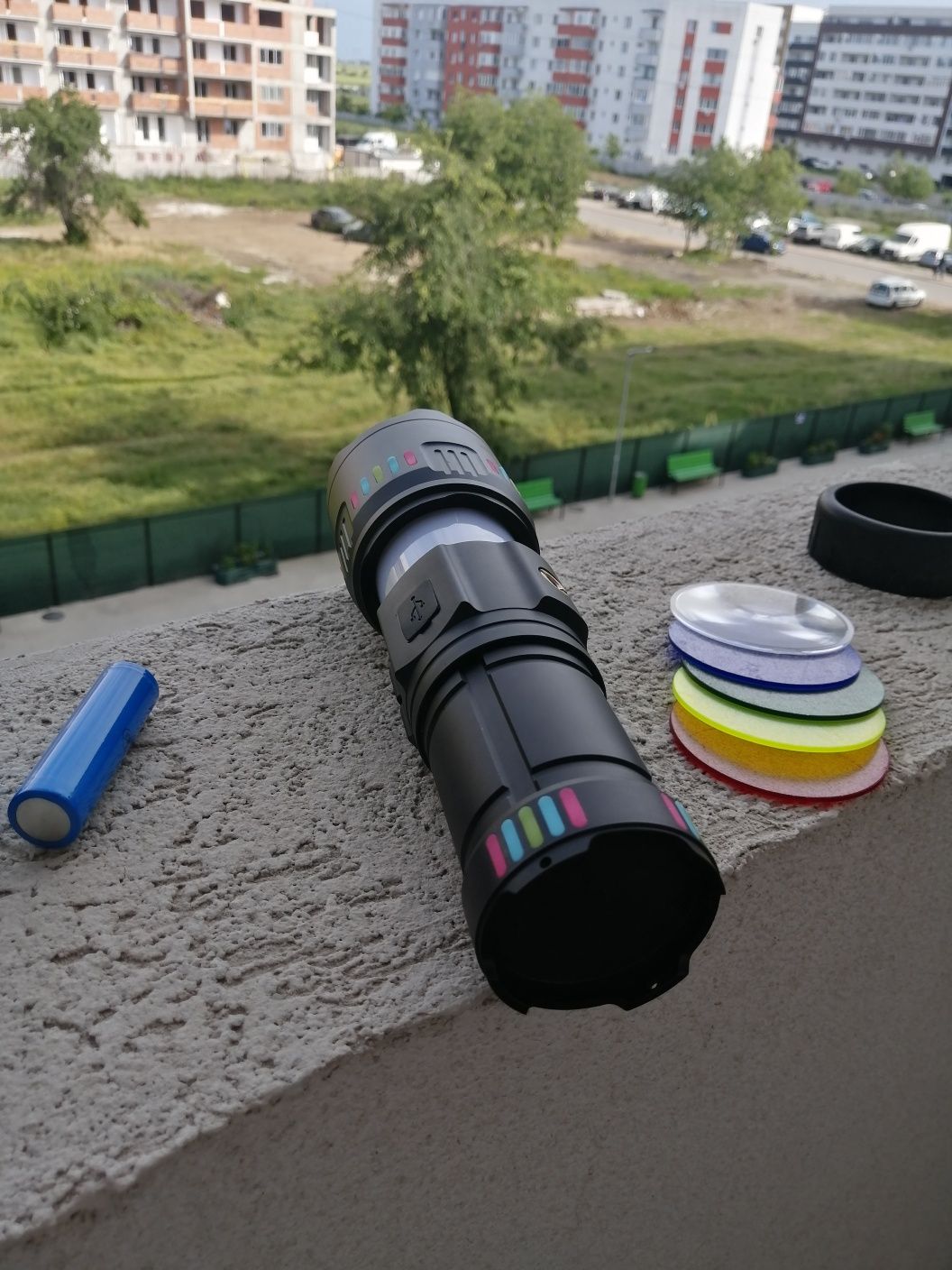 Lanterna AK 178 D1 TG laser 60W 5 km 4 acumulatori