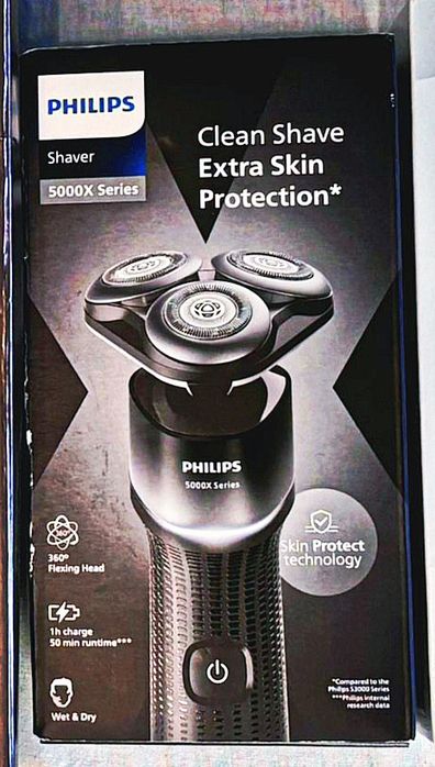 Aparat ras Philips Series 5000 Wet&Dry NOU, desigilat - Ras perfect zi