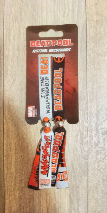 Brățări Marvel Deadpool Festival Wristbands noi nefolosite