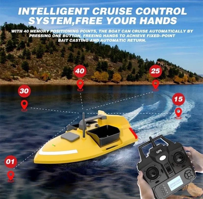 Лодка за захранка V020 GPS-40 точки