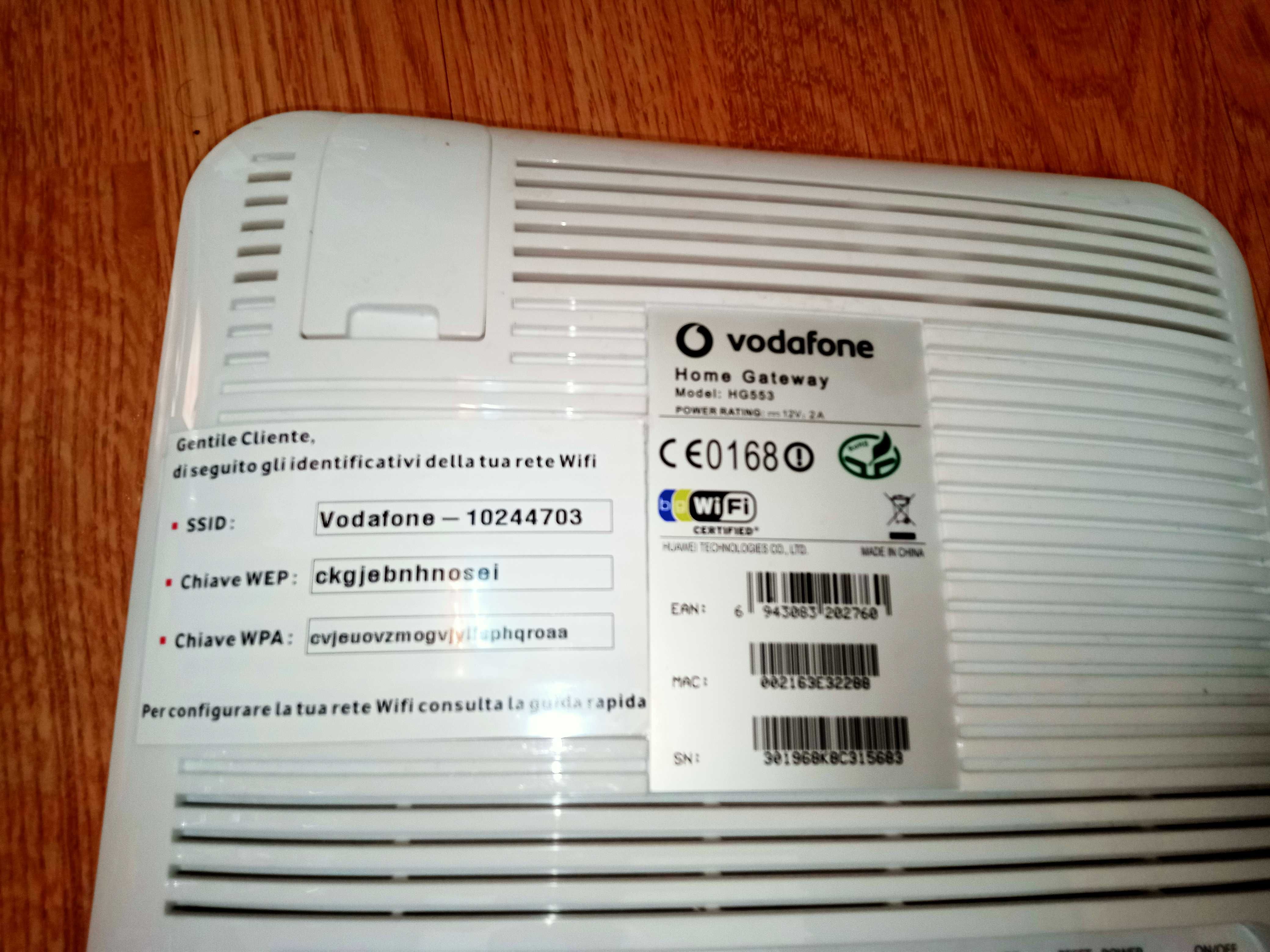 Modem Router Wireless Huawei HG553 Vodafone 3G