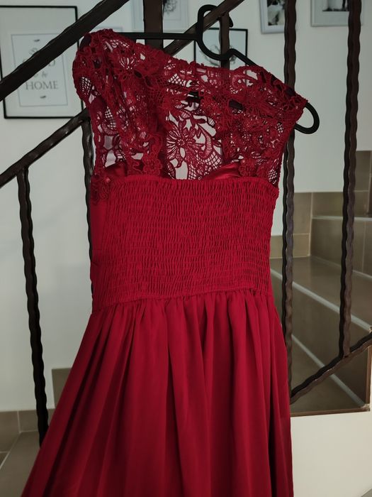 Rochie roșie lunga