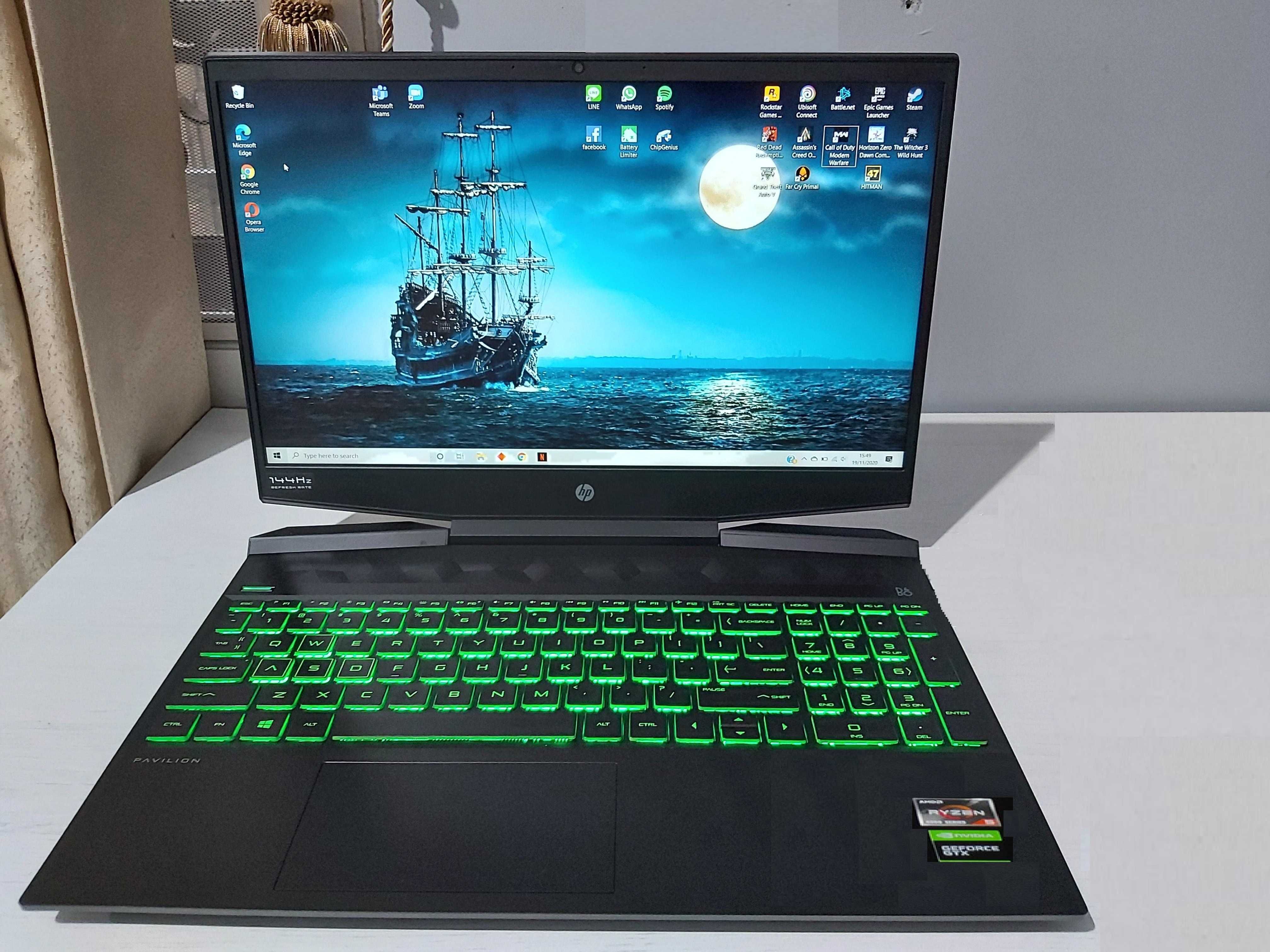 Мощный для всех игр и сложных программ HP GAMING PAVILION 15 srs