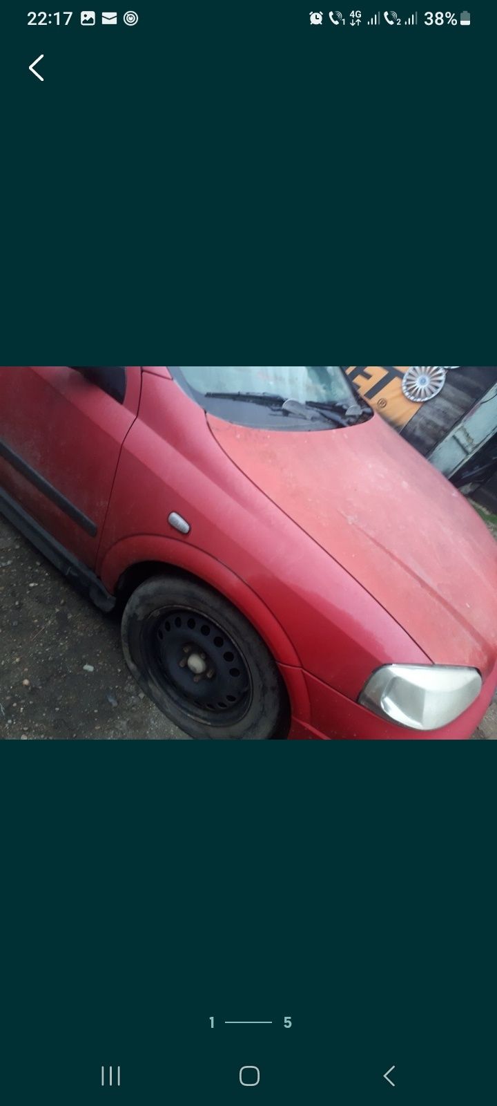 Vând capota motor aripa dreapta faruri opel astra g an 2004