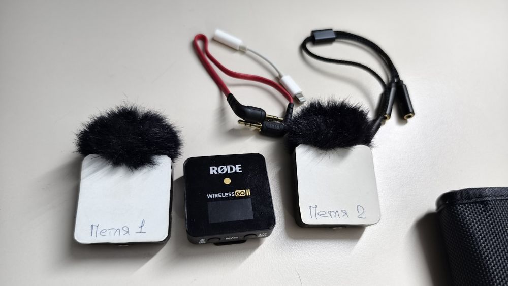 Петлички Rode wireless go 2