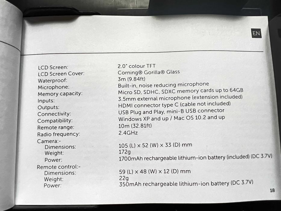 Action camera Drift Ghost S