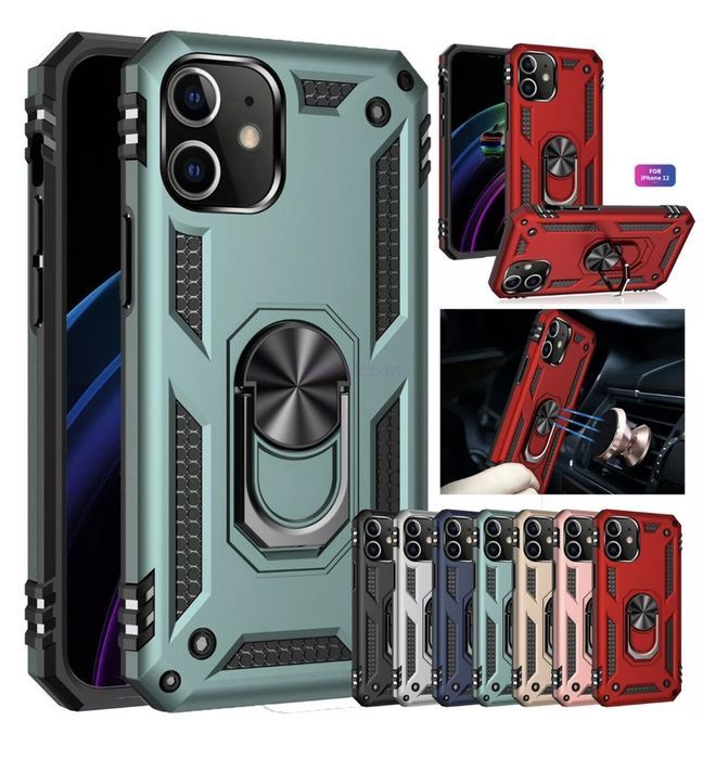 Husa hybrid ARMOR cu inel pt iPhone 12 , 12 Mini, 12 Pro , 12 Pro Max