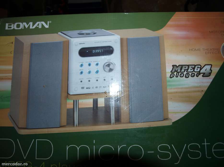 DVD Micro System, boxe de lemn