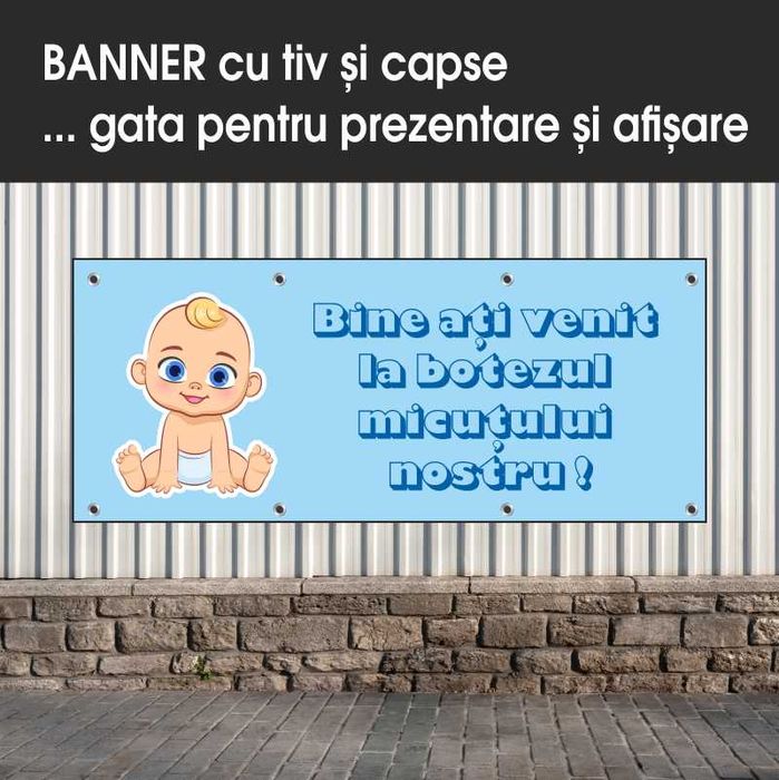 Bannere cu mesaj aniversar sau pentru evenimente private!