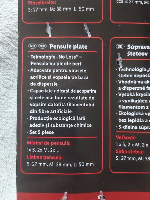 Set pensule pentru lac