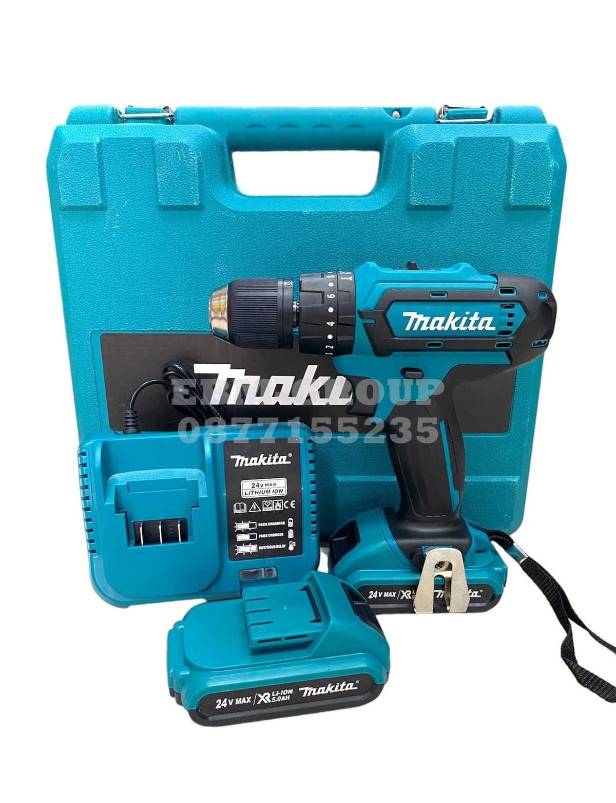 Акумулаторен Ударен Винтоверт MAKITA 550DWE 24V 5Ah 2 Батерии Макита