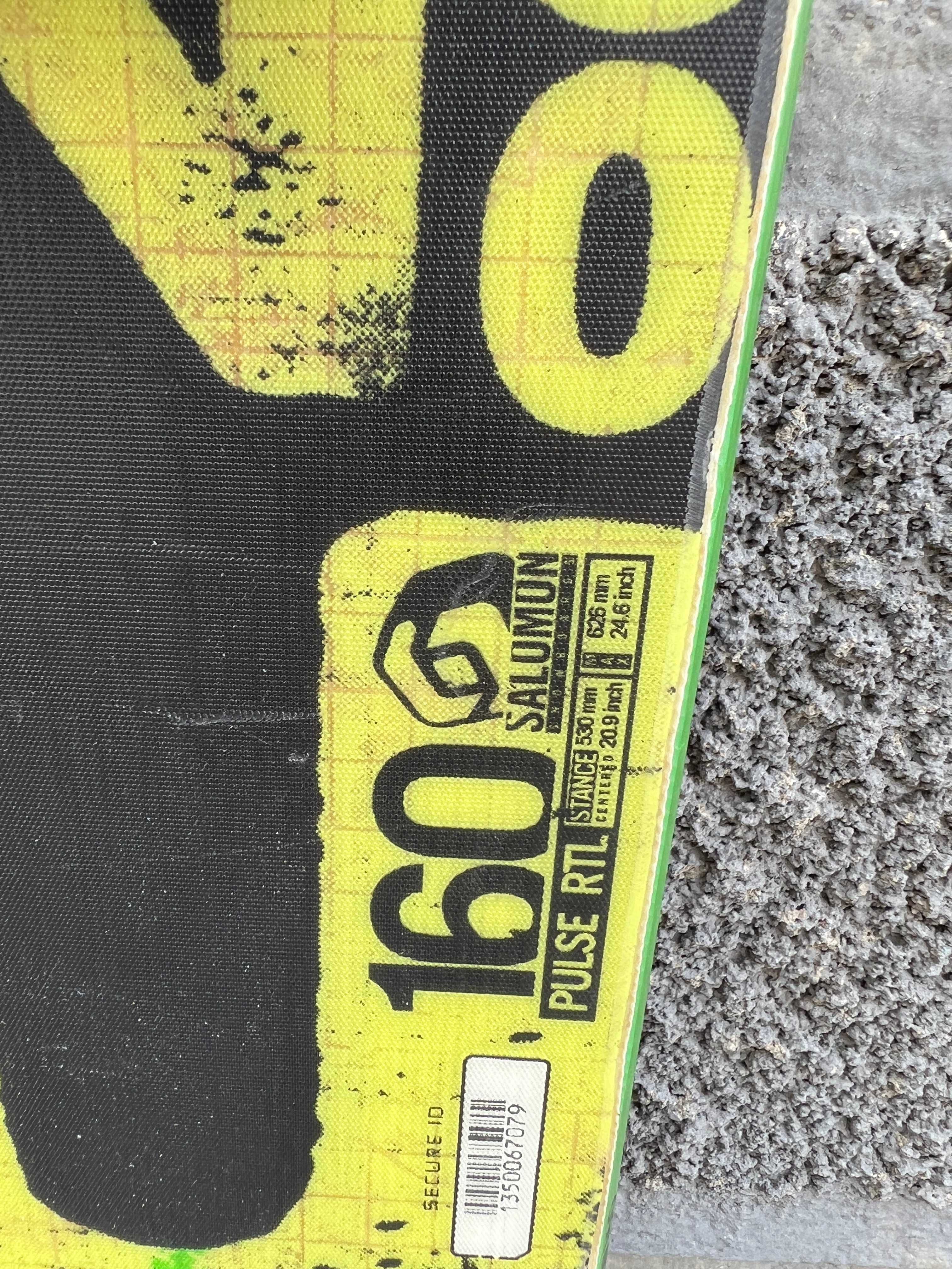 placa snowboard salomon pulse rtl L160